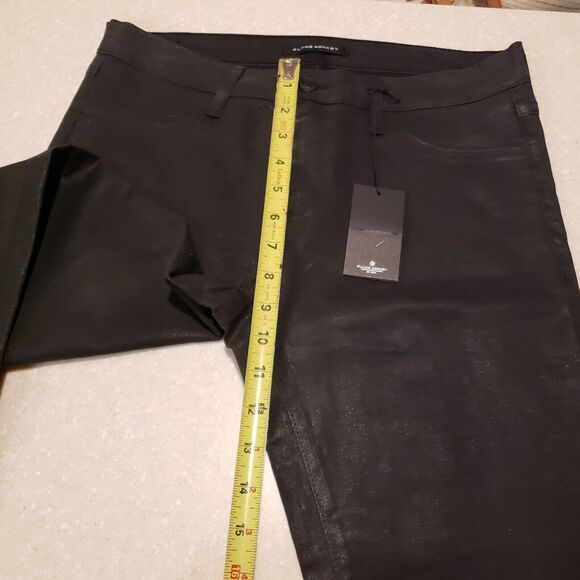 NWT Flying Monkey Black Waxed Coated High Rise Jeggings Jeans Sz 30 - Picture 10 of 11